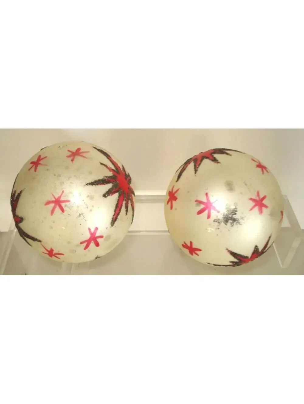 2 VTG Jumbo Shiny Brite Germany 